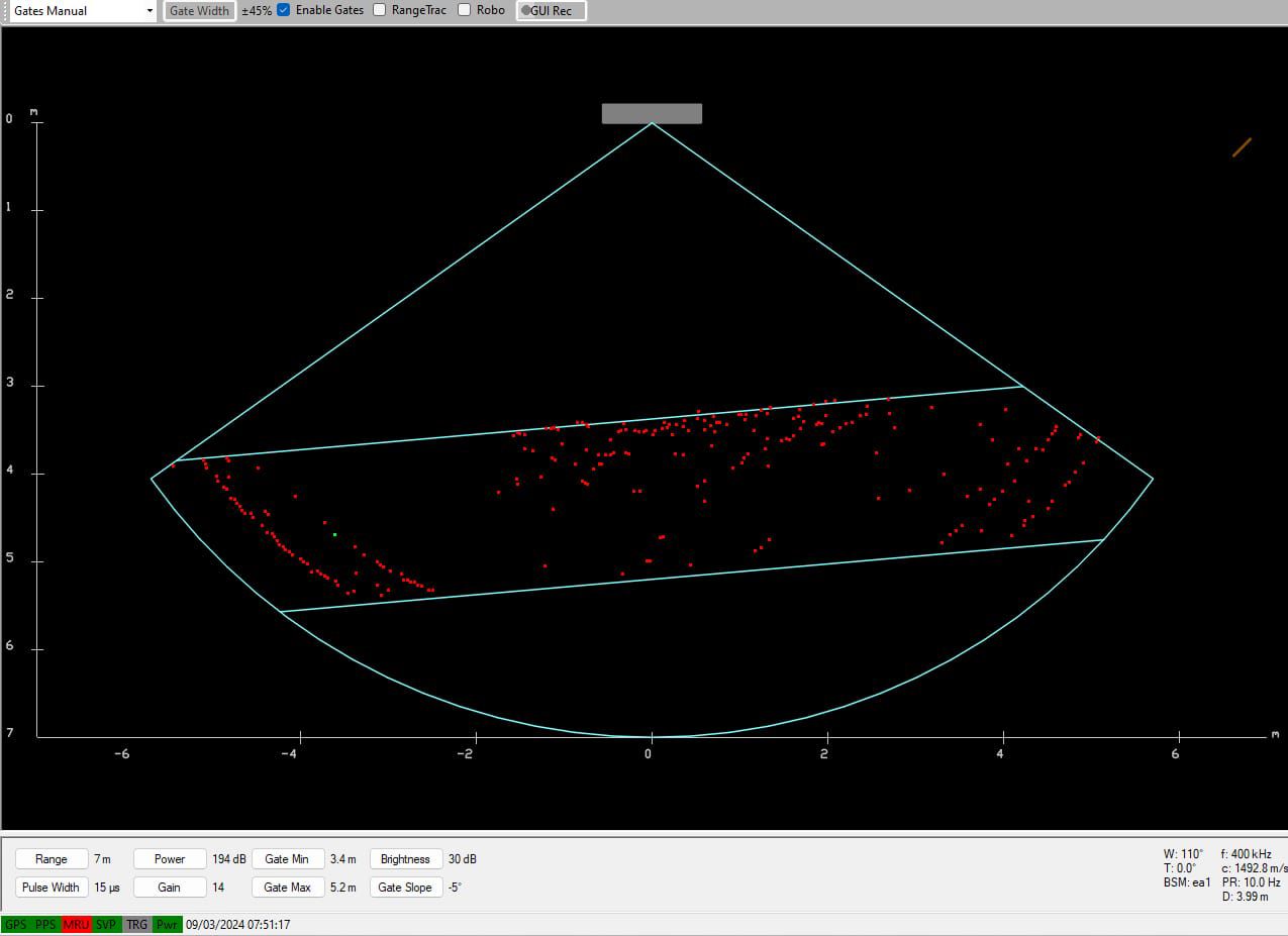 Multibeam survey