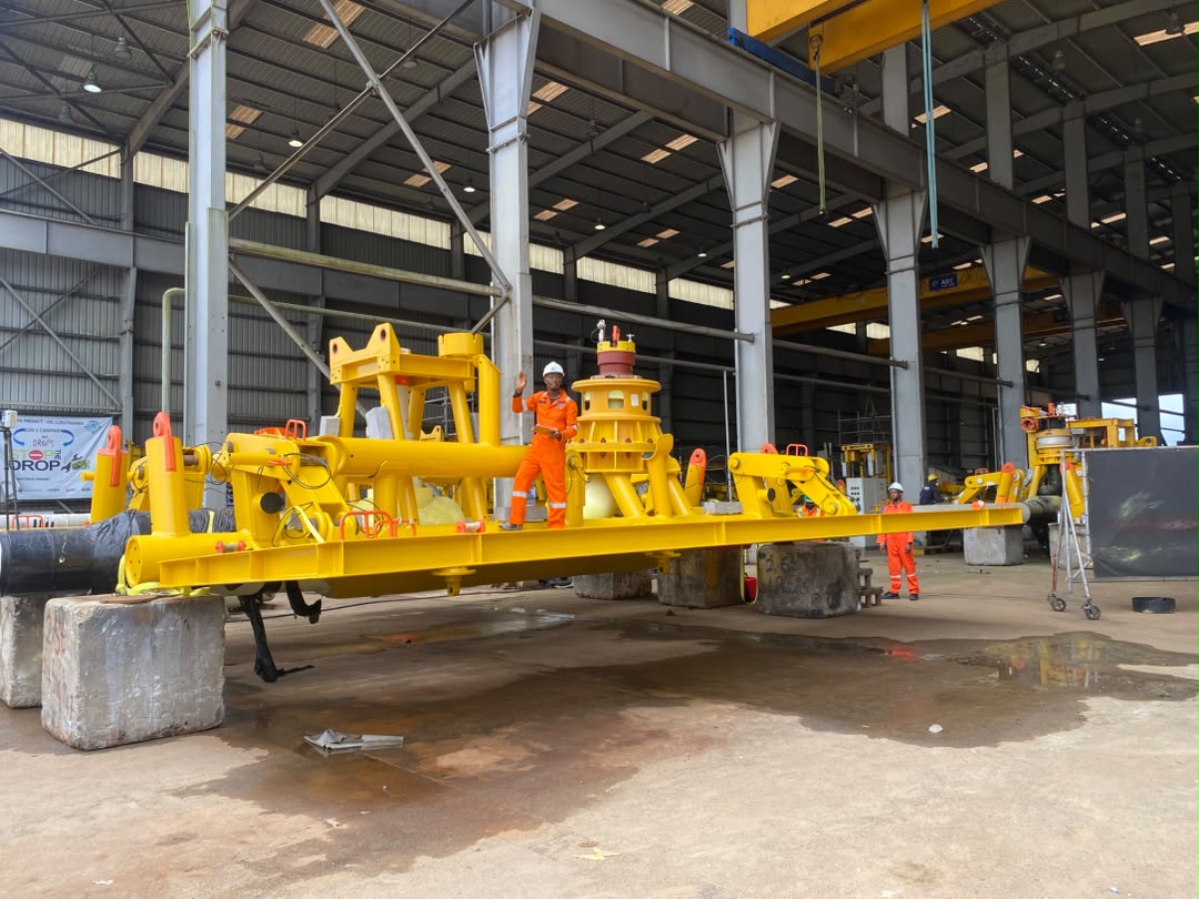 Subsea structure prepared in the fabrication yard
